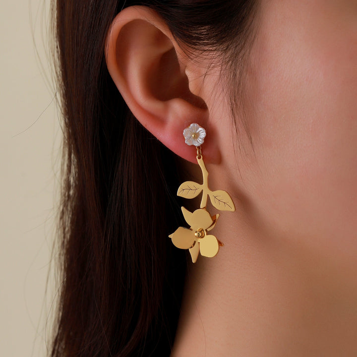 Aurelia Orchid Drops Earrings | Salty