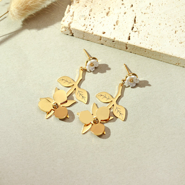 Aurelia Orchid Drops Earrings