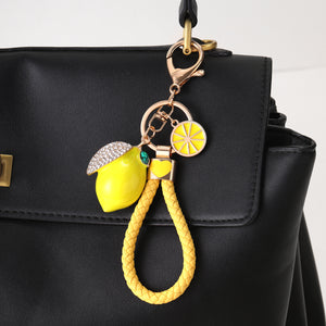 Zestie Lemon Bag Charm - Yellow