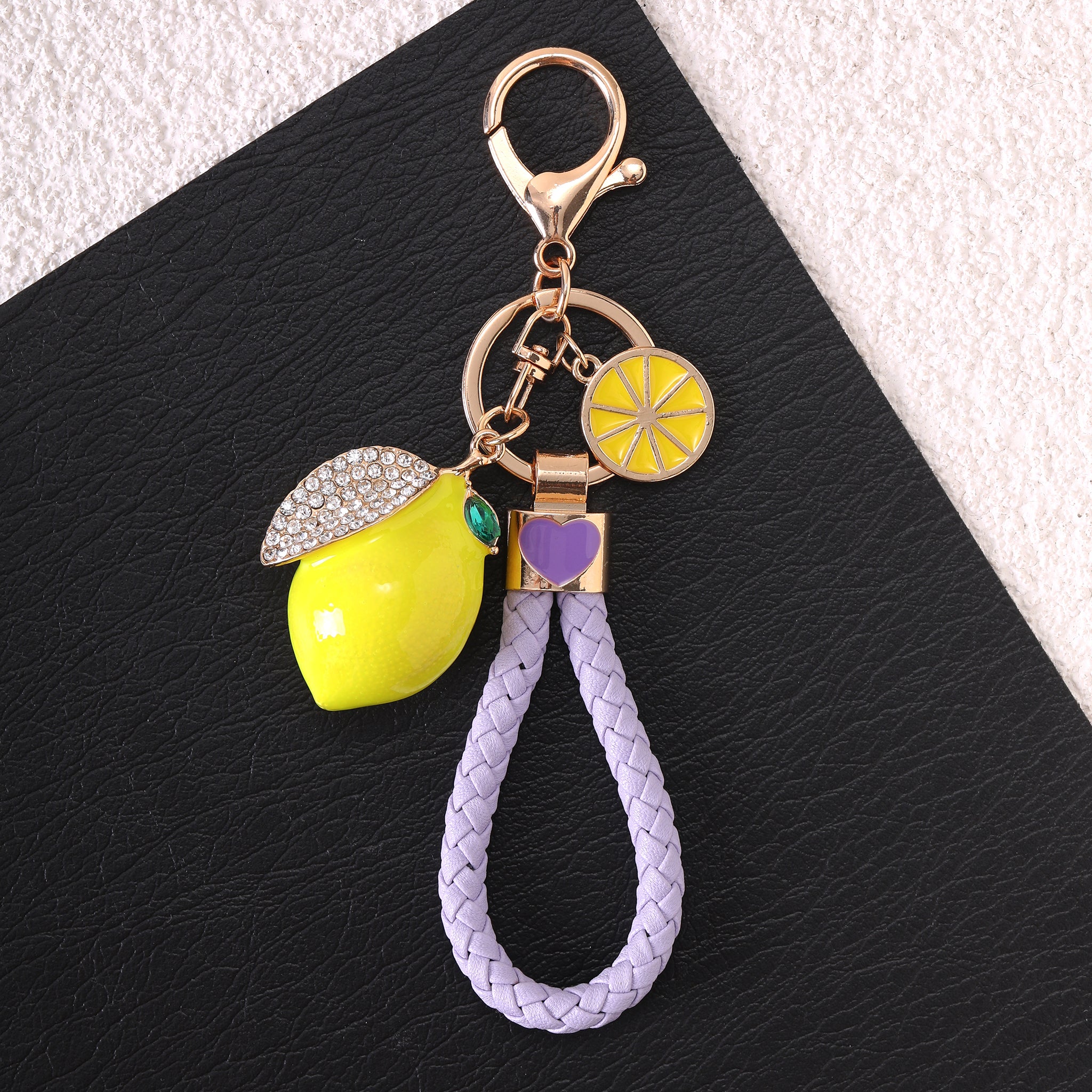 Zestie Lemon Bag Charm - Purple | Salty – Salty Accessories