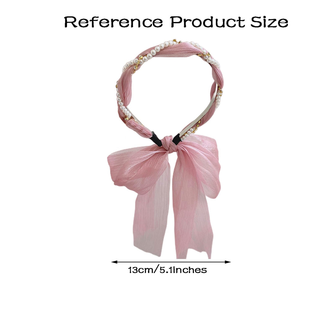 Pink Bow Hair Band