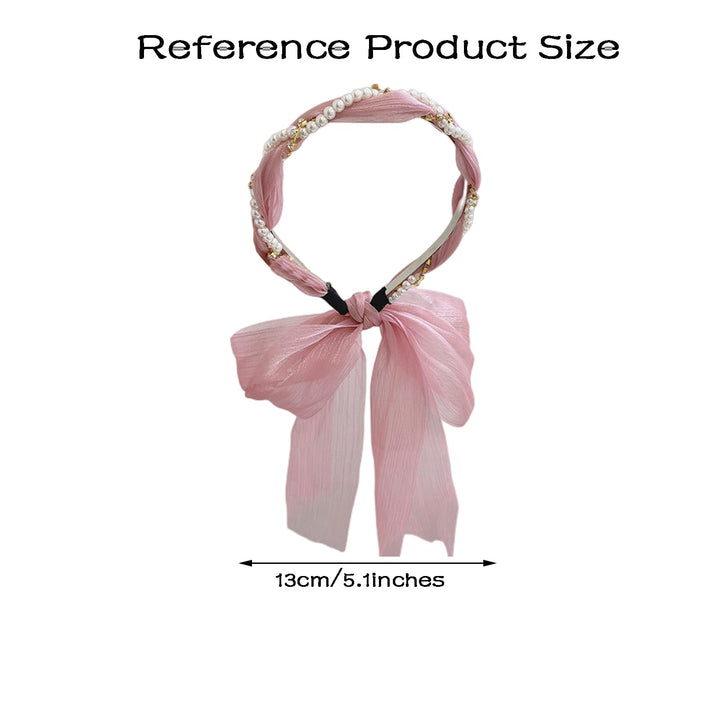 Pink Bow Hair Band