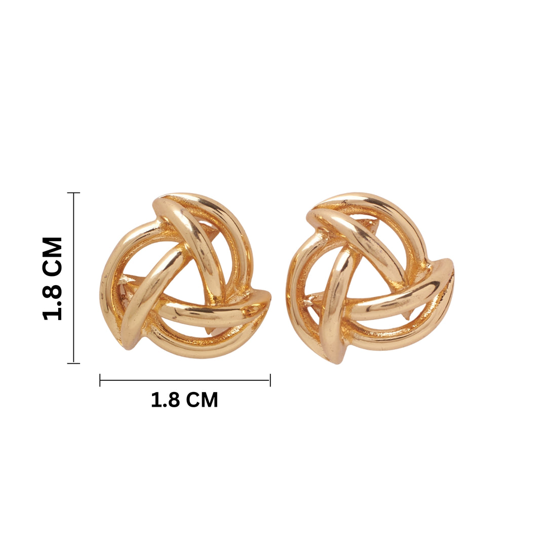 Symbolic Statement Gold Earrings - Salty Accessories