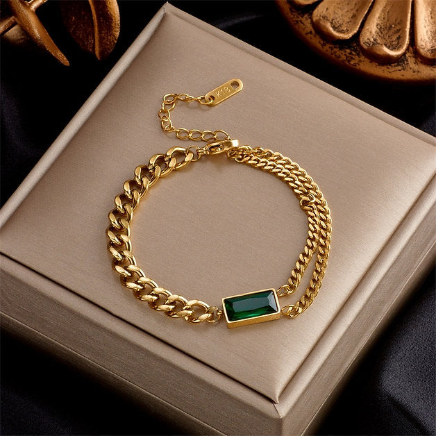 Serene Emerald Bracelet - Salty Accessories