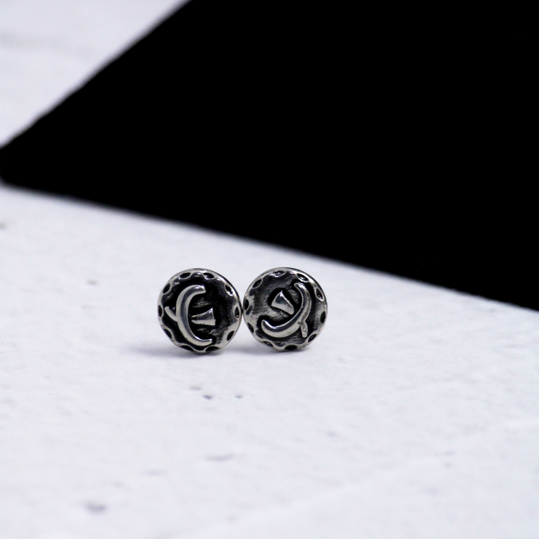 Raven Silver Studs