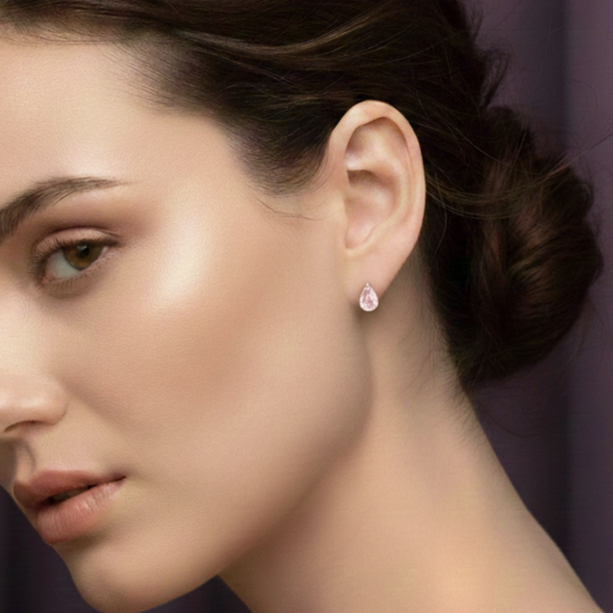 Blush Drop Spark Studs