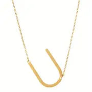 Chic Alphabet Golden Necklace - Salty Accessories