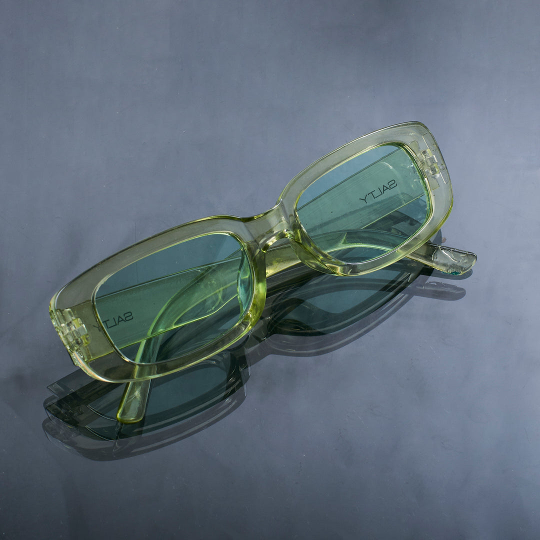 High Voltage Green Chain and Sunglasses Combo