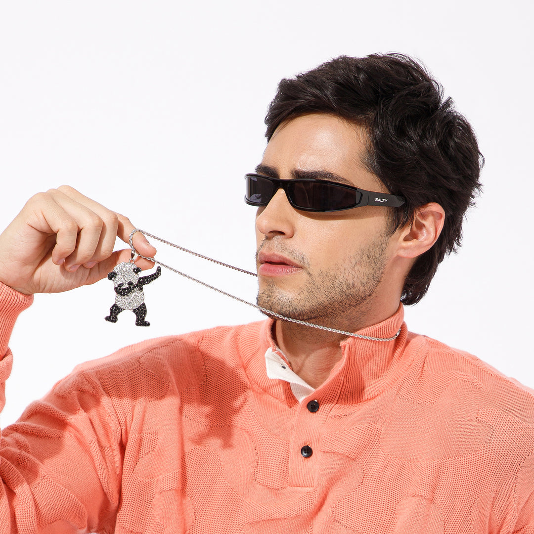 Savage Panda Chain and Sunglasses Set