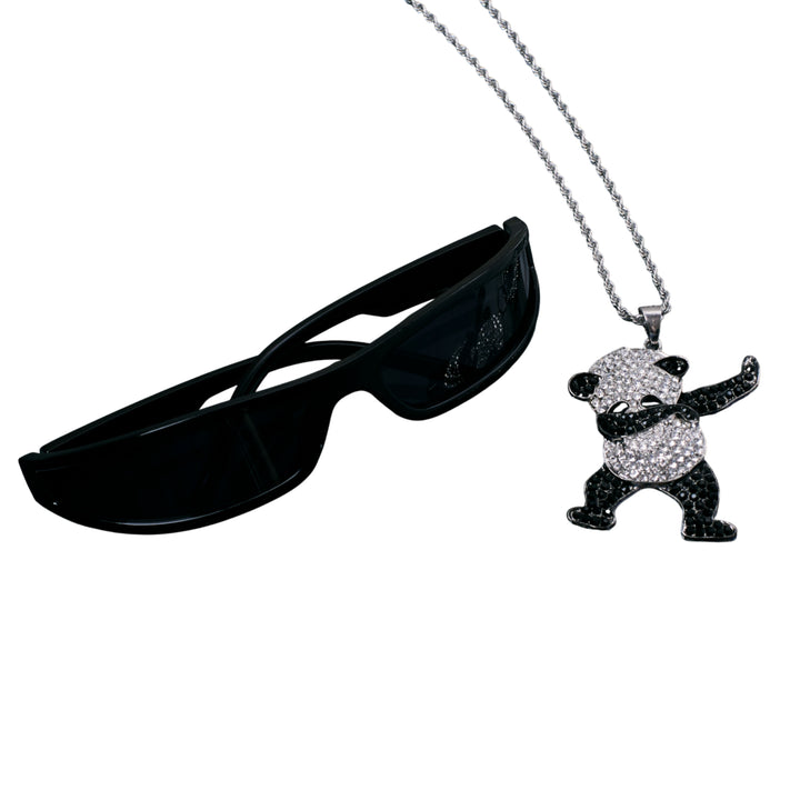 Savage Panda Chain and Sunglasses Set