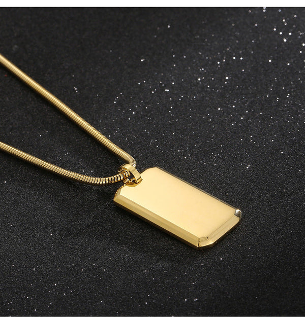 Trendy Titan Dog-Tag Chain