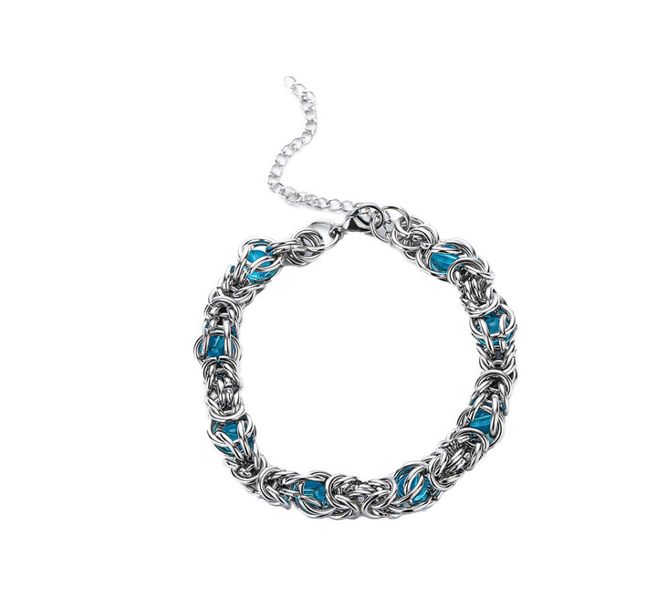 Lantern Weave Bracelet - Blue | Salty