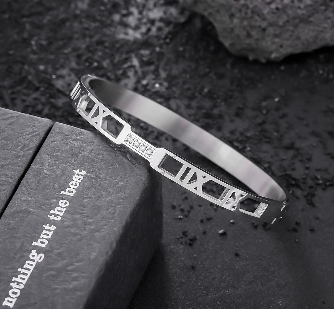 Imperial Roman Crystal Bangle Bracelet