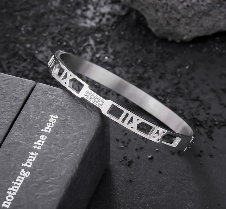 Imperial Roman Crystal Bangle Bracelet
