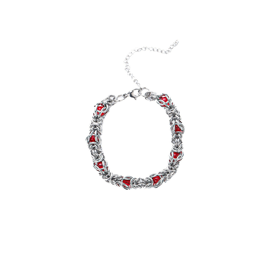 Lantern Weave Bracelet - Red | Salty