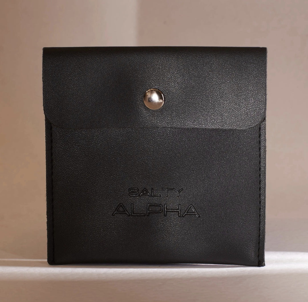 Jewellery Storage Micro Fiber Pouch Black - Salty Accessories