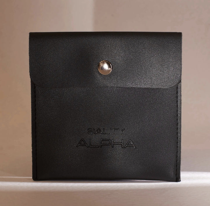 Jewellery Storage Micro Fiber Pouch Black - Salty Accessories