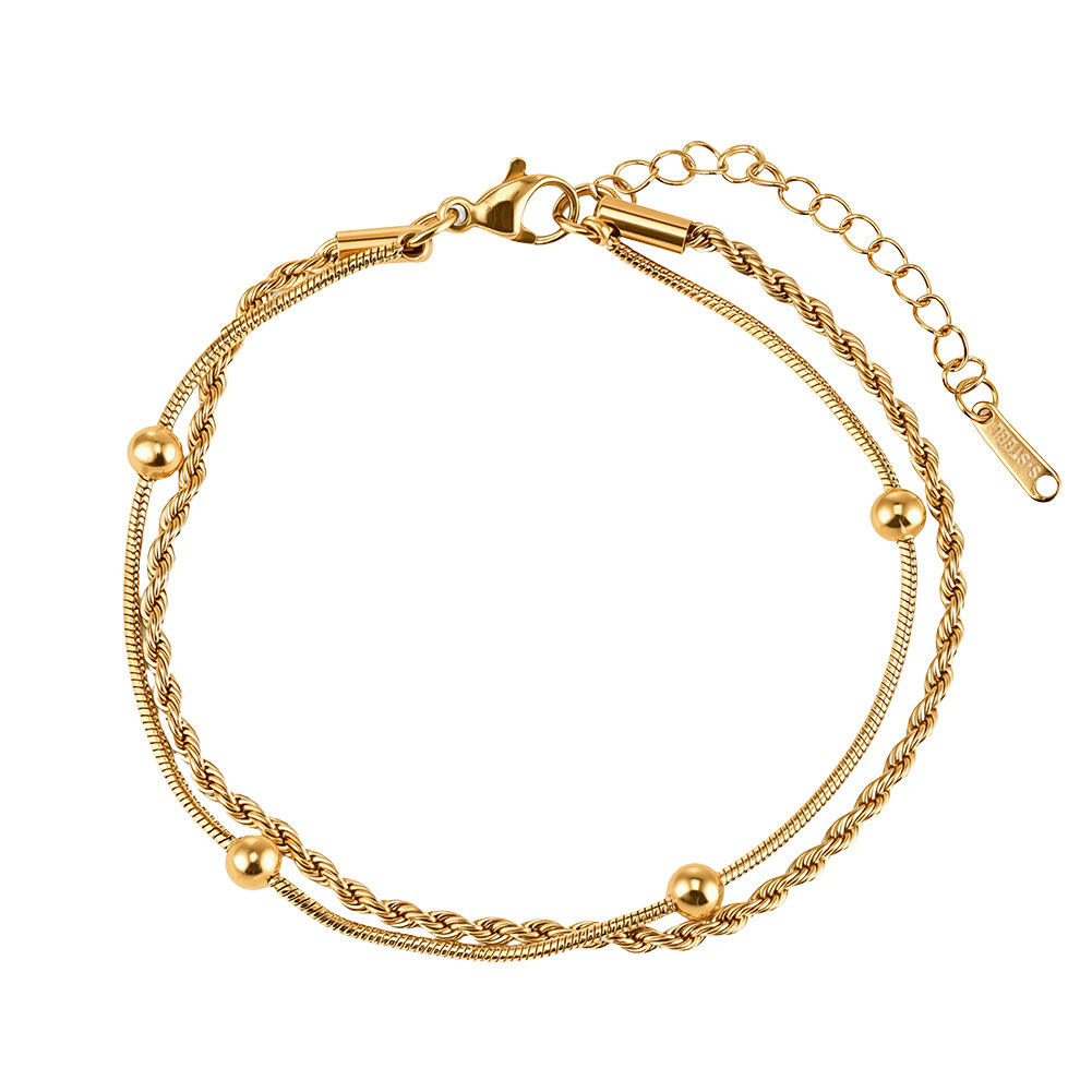 Golden Whisper Anklet | Salty