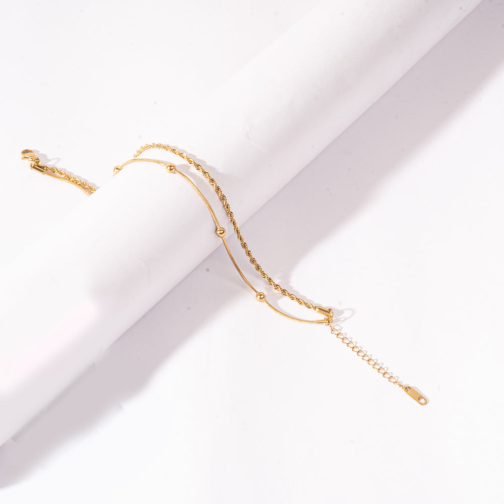 Golden Whisper Anklet | Salty