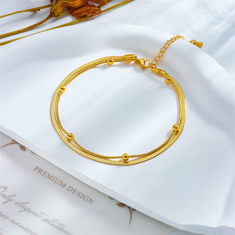 Golden Orbit Anklet