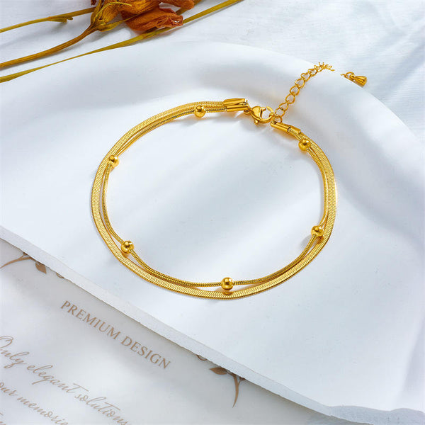 Golden Orbit Anklet
