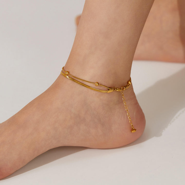 Golden Orbit Anklet