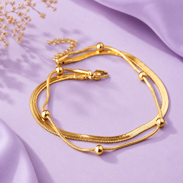 Golden Orbit Anklet