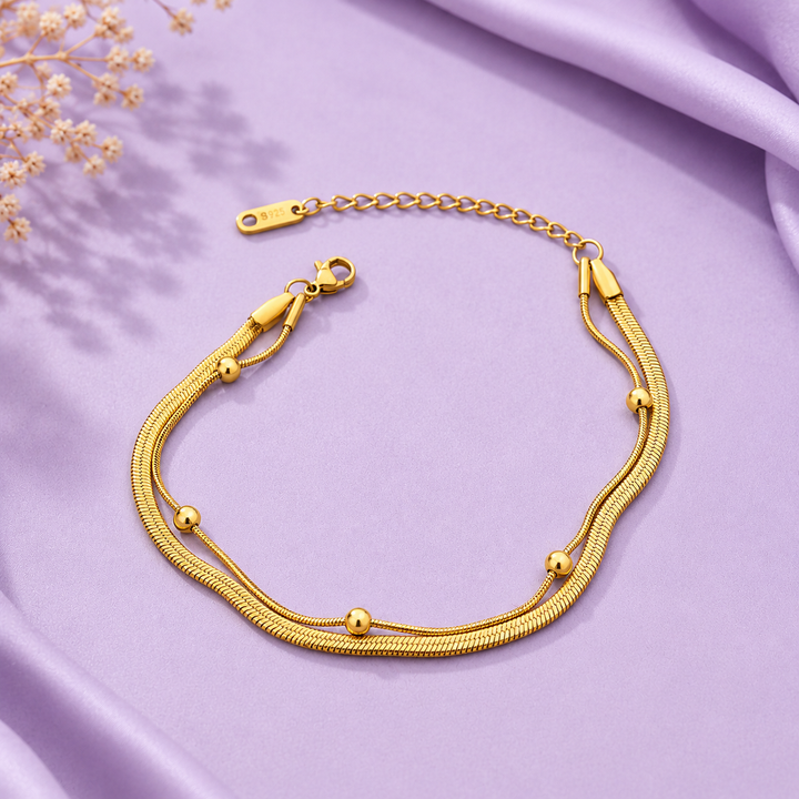 Golden Orbit Anklet | Salty