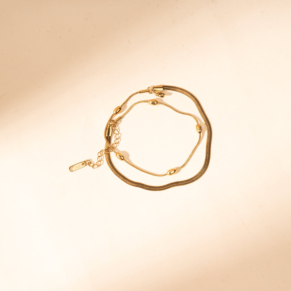 Golden Orbit Anklet | Salty