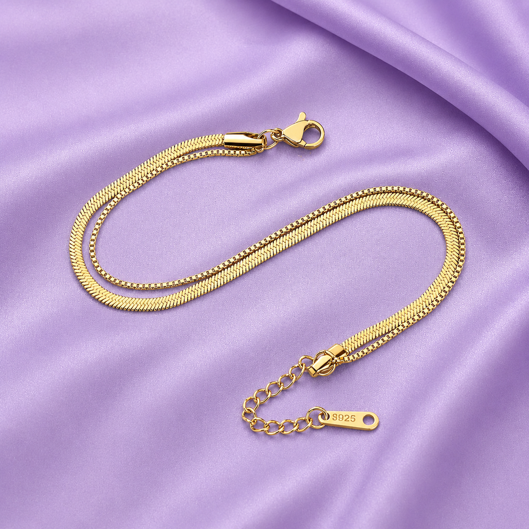 Luxe Layer Anklet | Salty