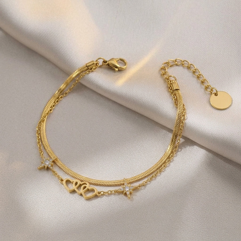 Starlove Layered Anklet