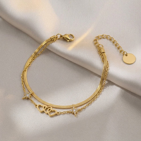 Starlove Layered Anklet