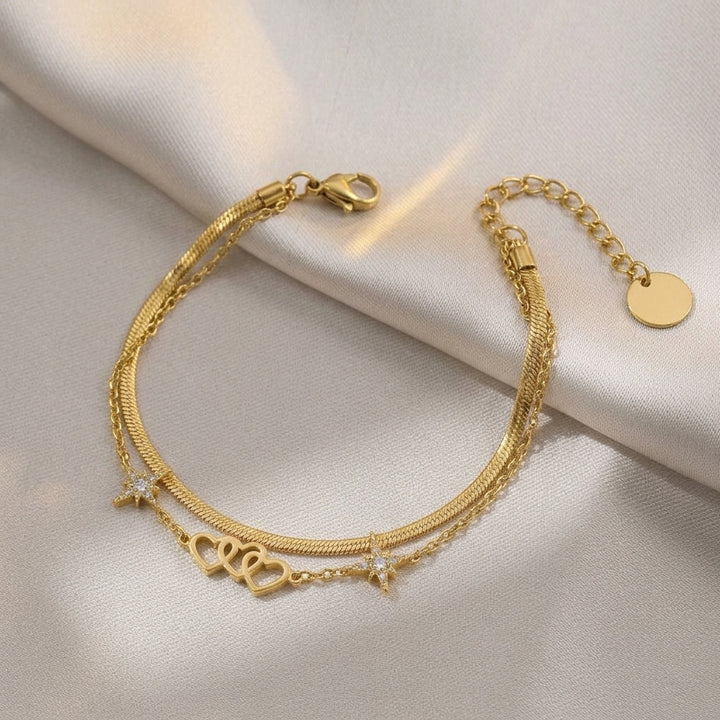 Starlove Layered Anklet