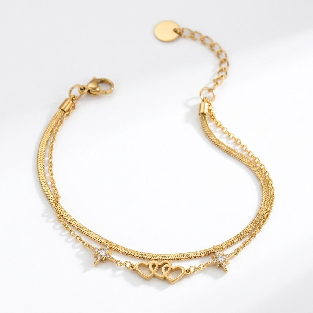 Starlove Layered Anklet