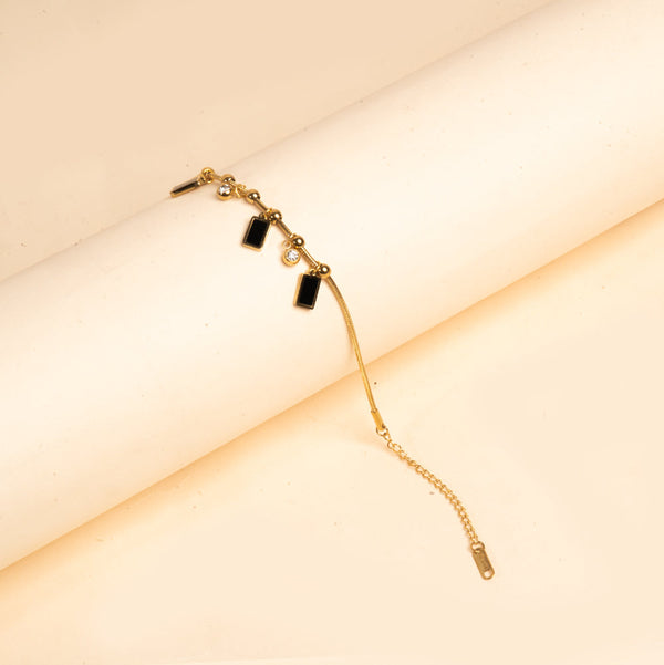 Midnight Charm Gold Anklet