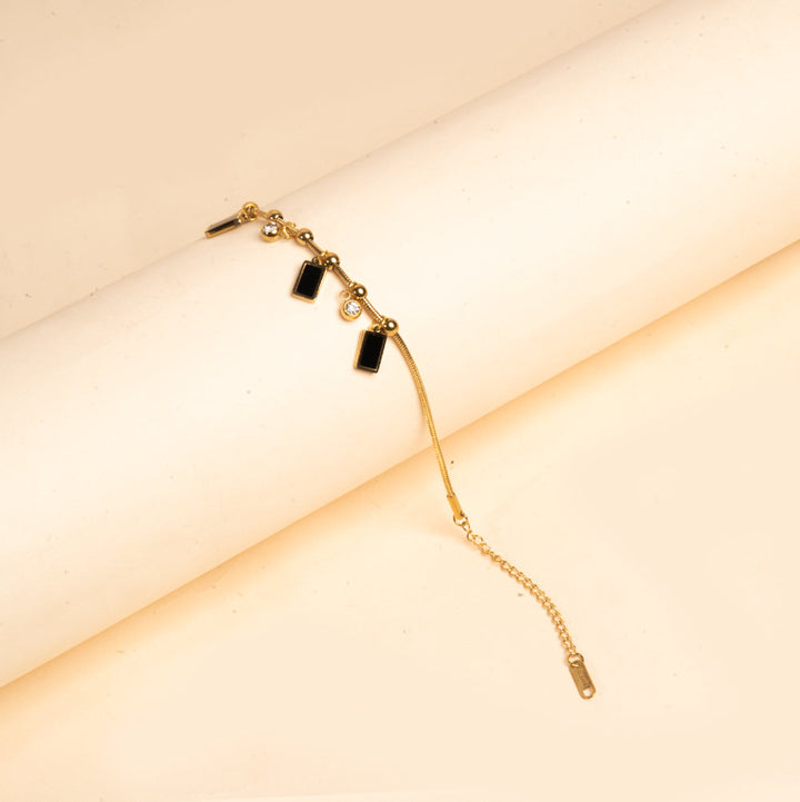 Midnight Charm Gold Anklet | Salty