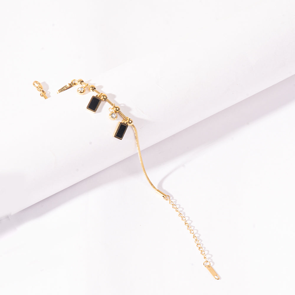 Midnight Charm Gold Anklet | Salty