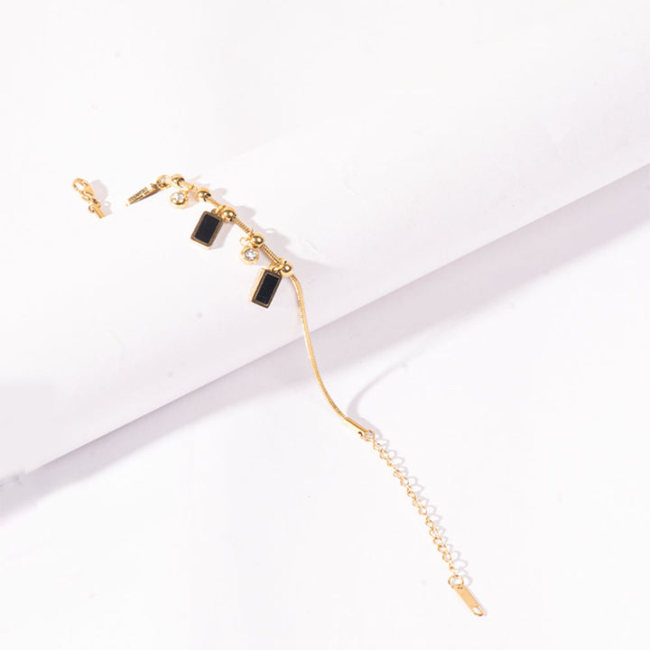 Midnight Charm Gold Anklet | Salty