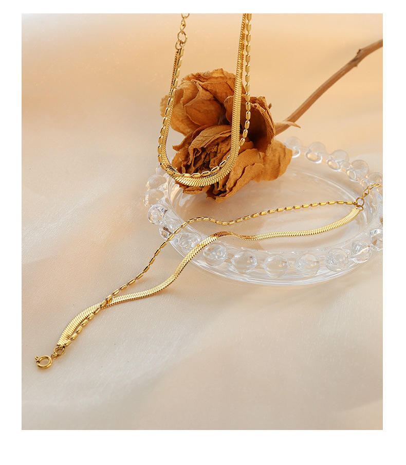 Golden Duo Layer Anklet