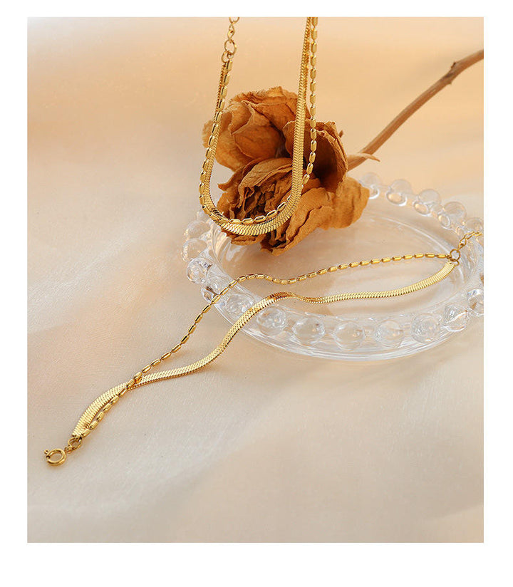 Golden Duo Layer Anklet