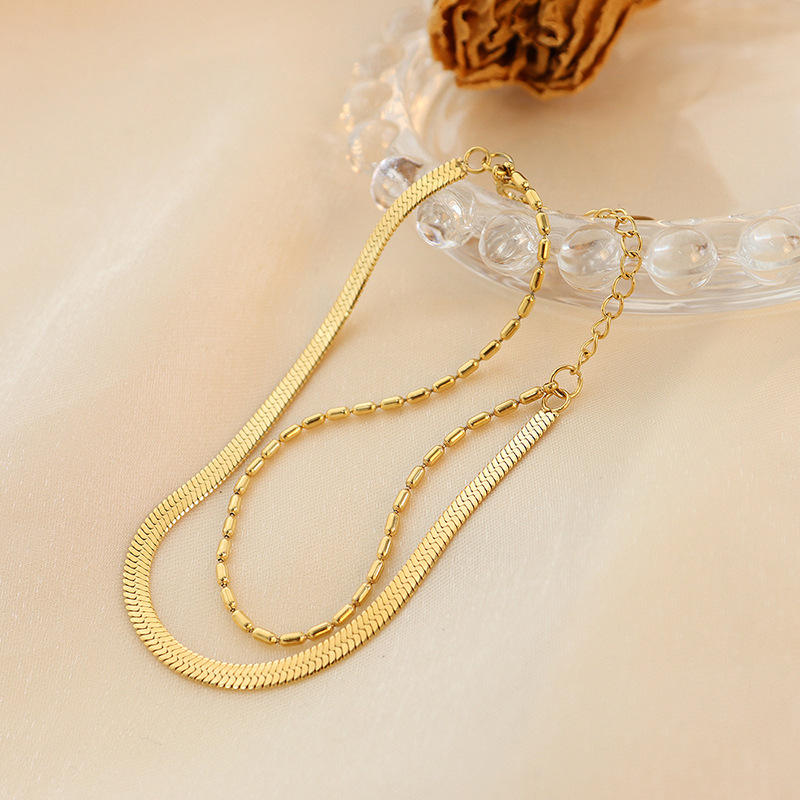 Golden Duo Layer Anklet