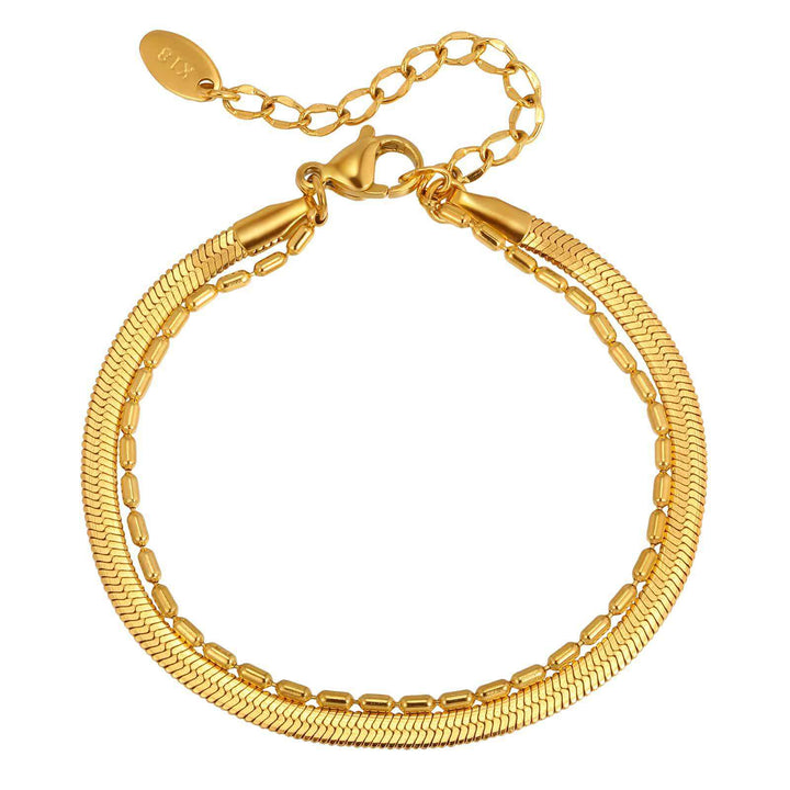 Golden Duo Layer Anklet