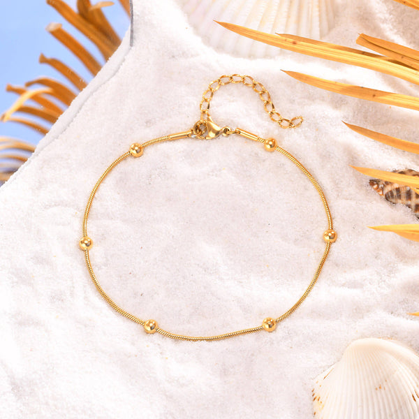 Orb Glow Minimal Anklet