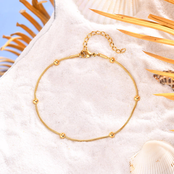 Orb Glow Minimal Anklet