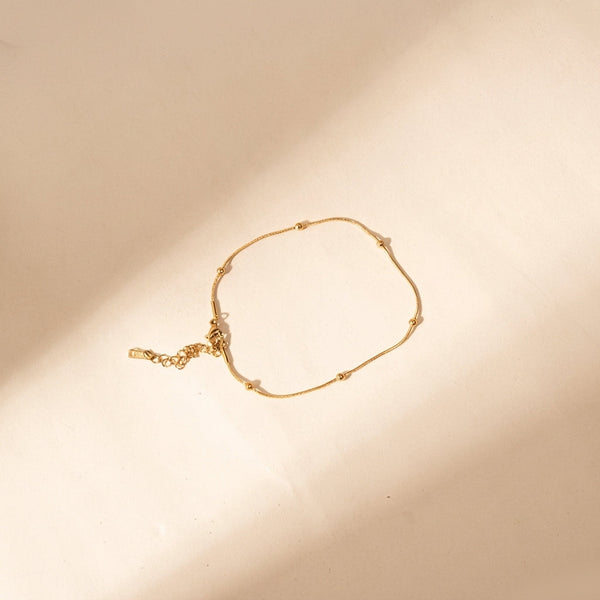 Orb Glow Minimal Anklet
