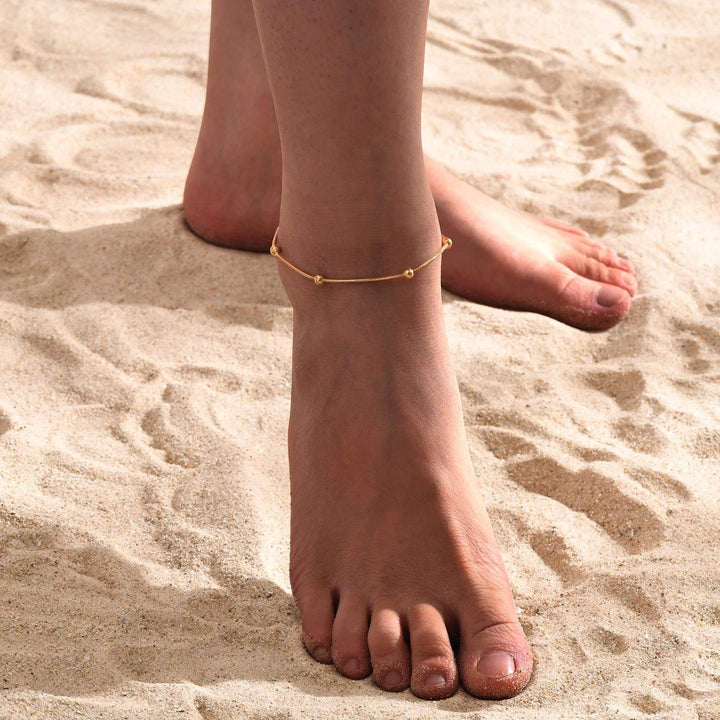 Orb Glow Minimal Anklet
