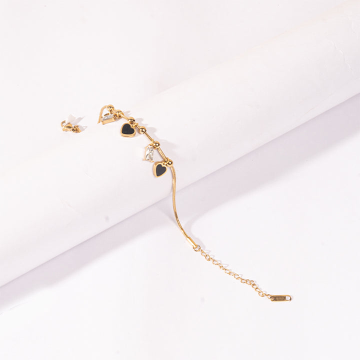 Golden Charm Cascade Anklet