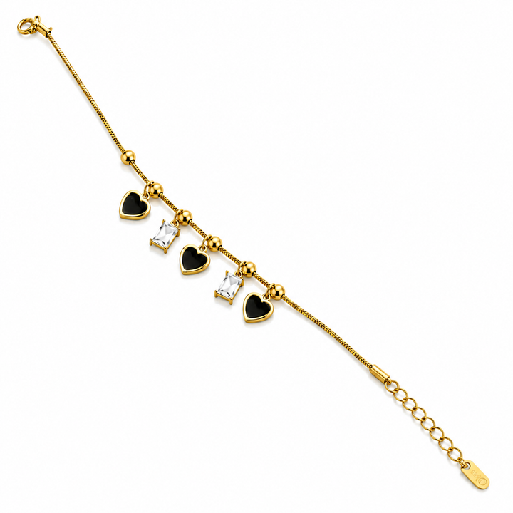 Golden Charm Cascade Anklet
