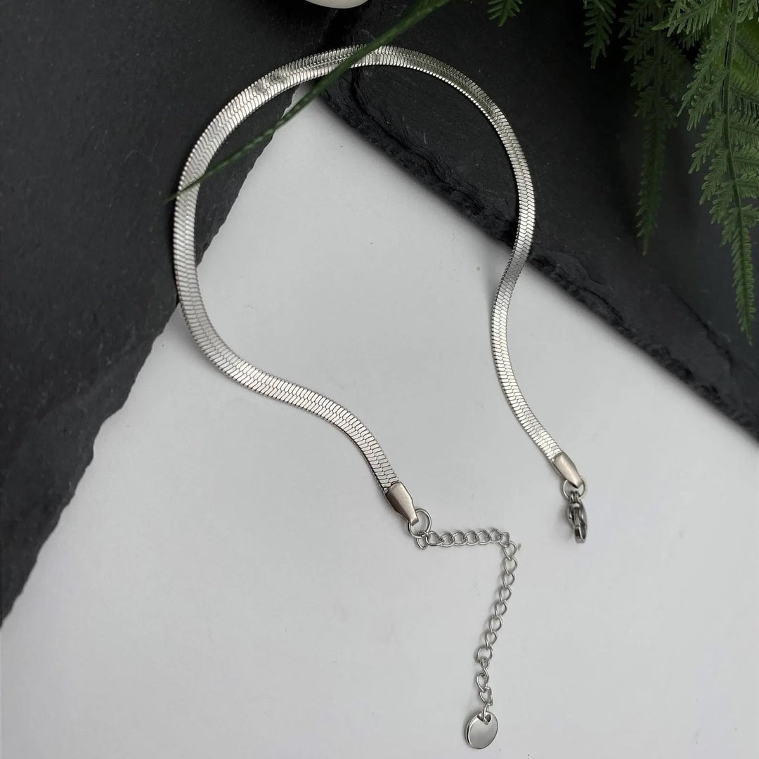 Silver Snake Chain Anklet