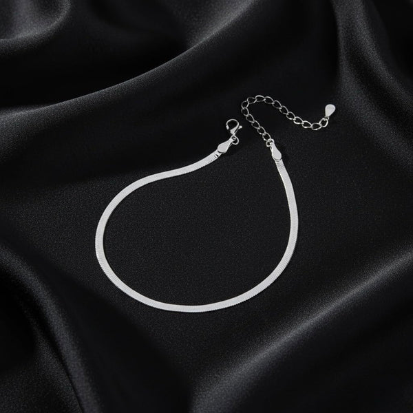 Silver Snake Chain Anklet